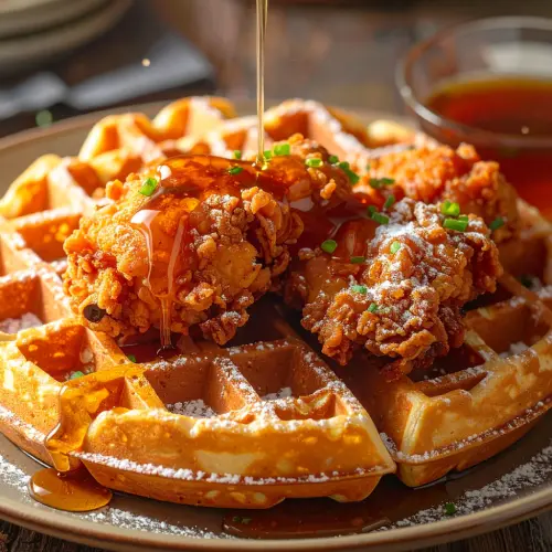 Chicken and waffles