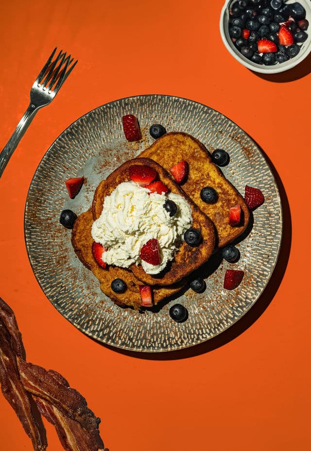 Berry-topped French toast
